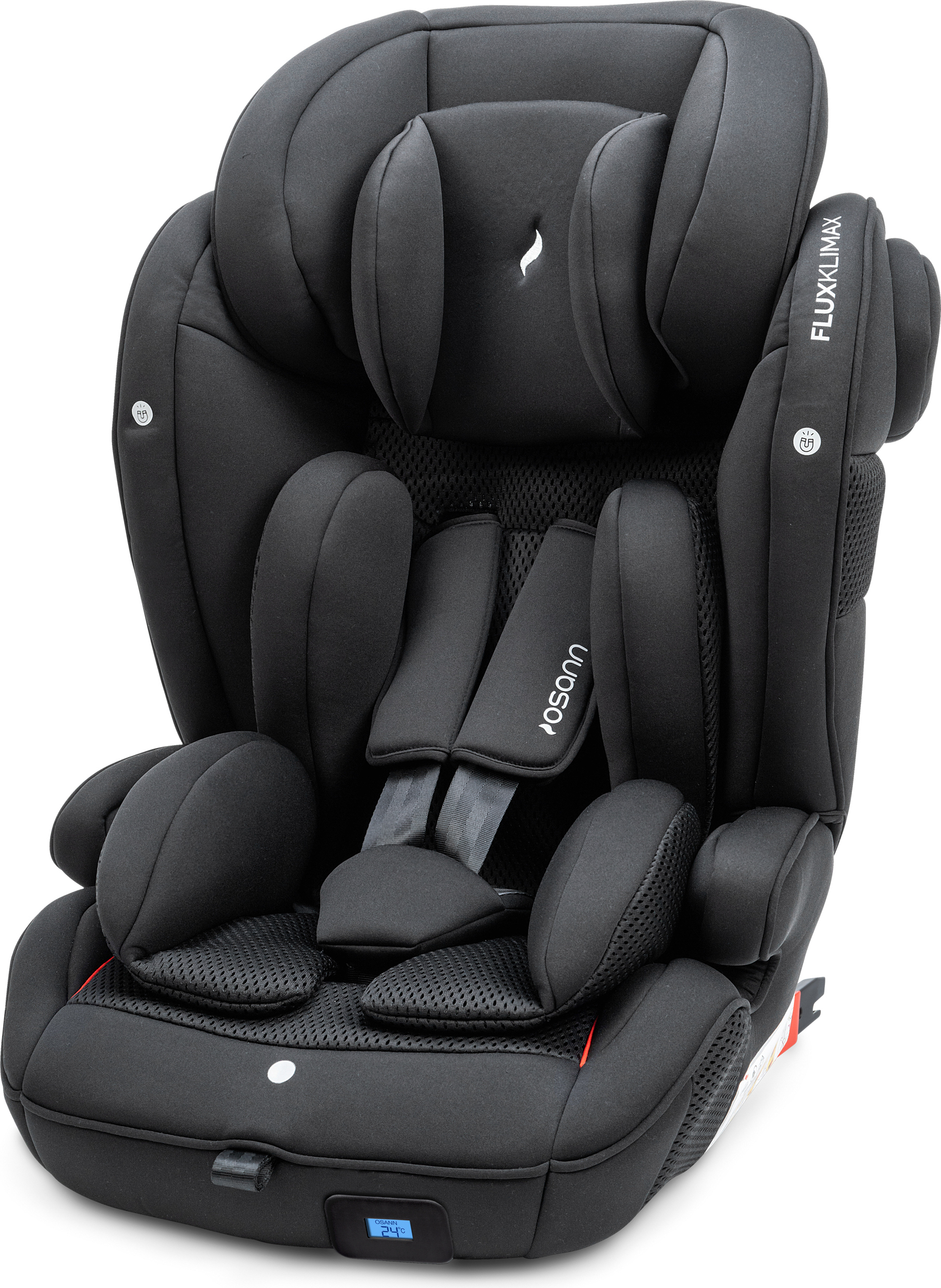 Flux Kindersitz 9-36 kg Isofix (Gruppe 1/2/3) Kinderautositz - Klimax kühlender und beheizbarer Kindersitz