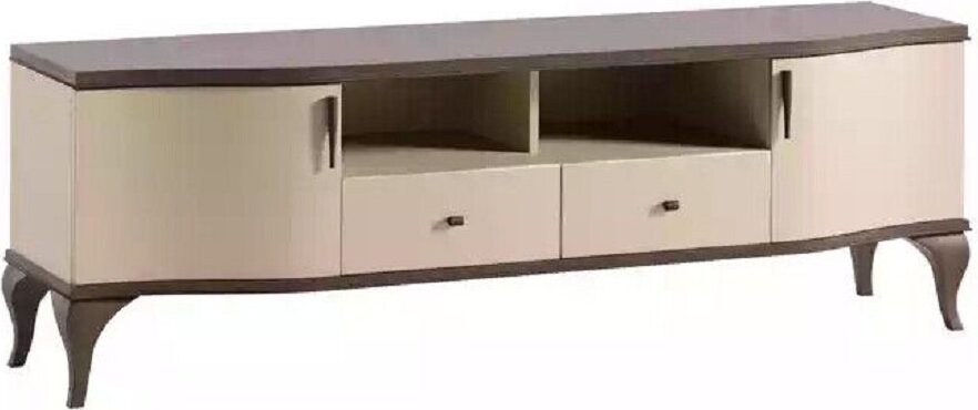 Wohnzimmer TV-Schrank Holz Beige Modern JVmoebel