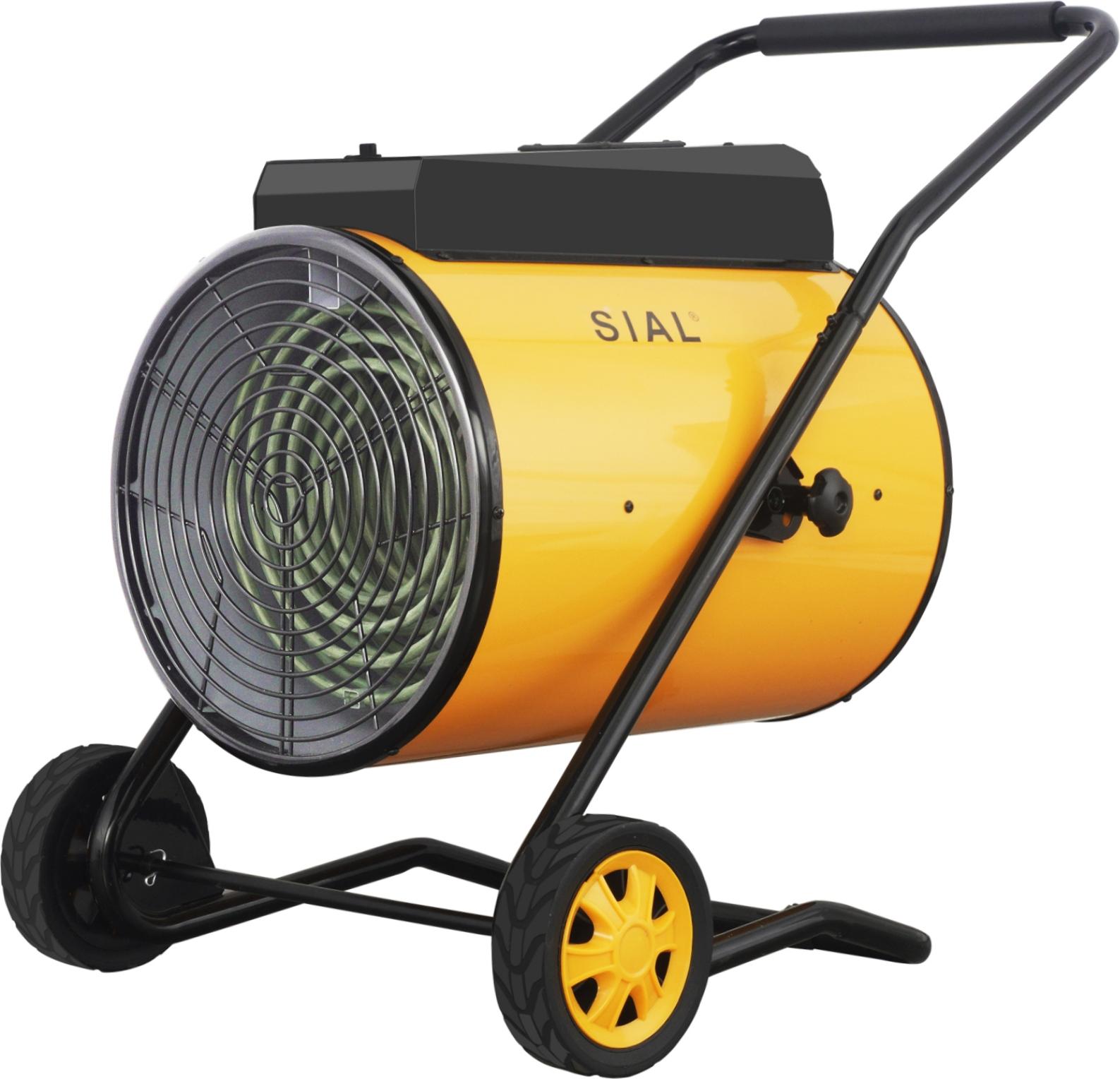 SIAL Priemyselný vykurovač 15kW, D15, žltý (pre staveniská, dielne, garáže)