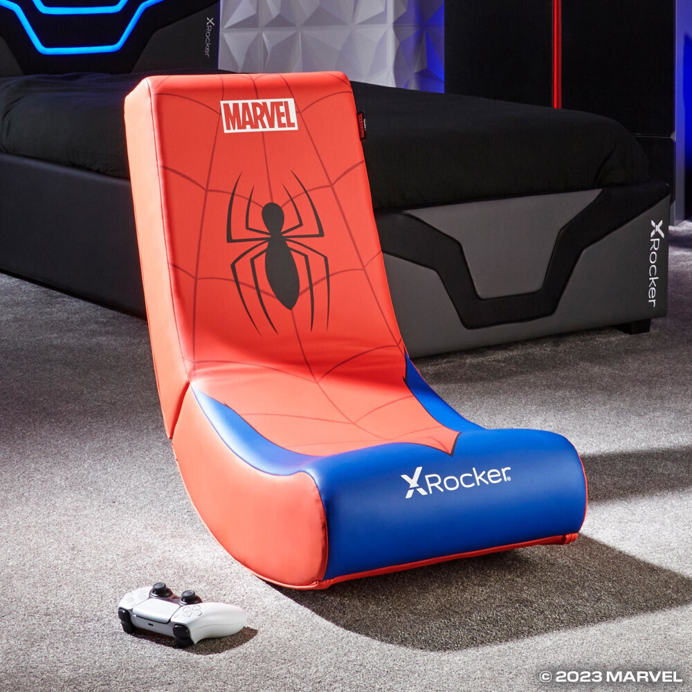 X Rocker Floor Rocker Icon, Spiderman Gaming-Stuhl