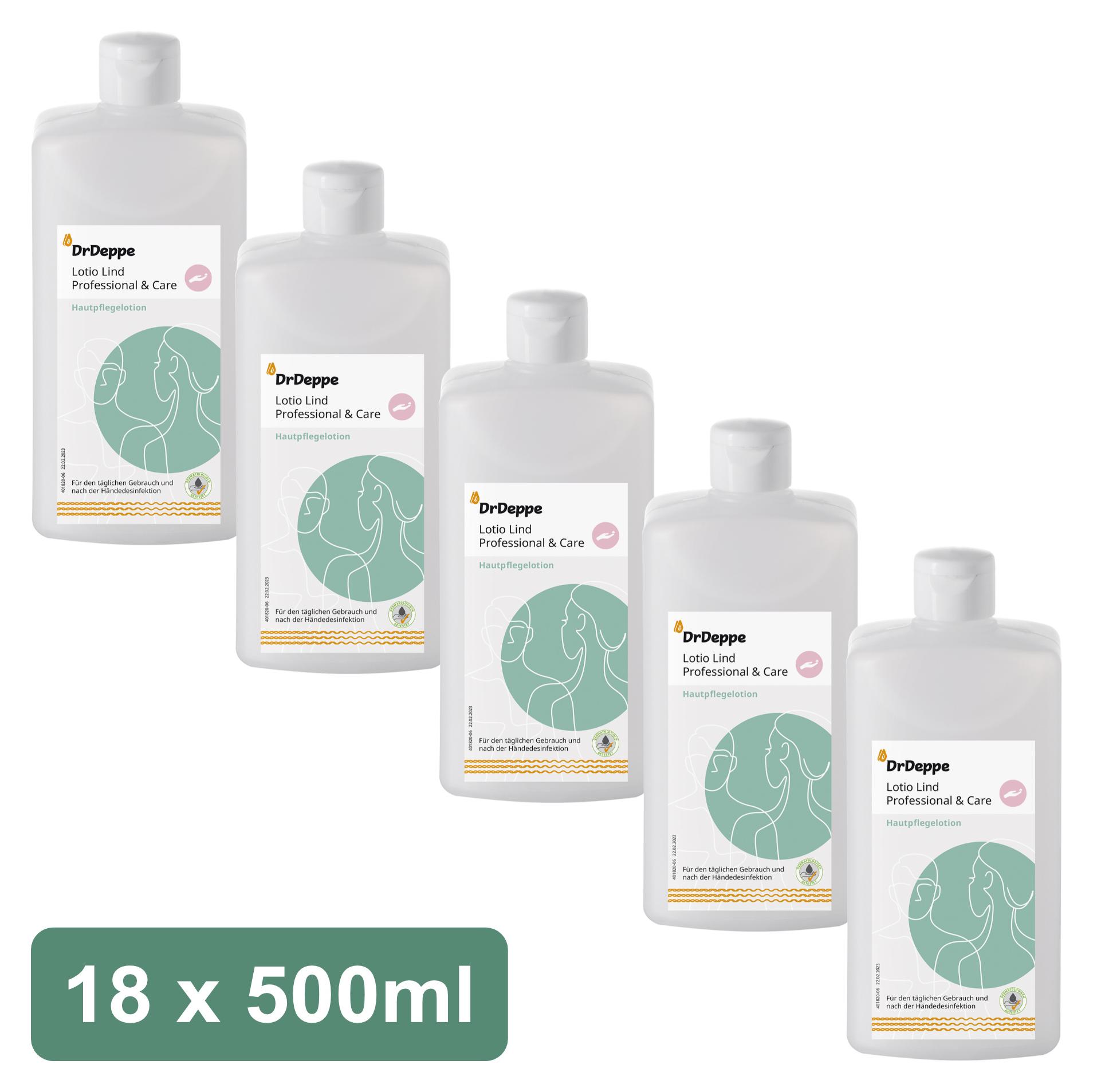 Dr. Deppe DrDeppe - Lotio Lind Professional & Care - Hautpflegelotion - 18 x 500 ml