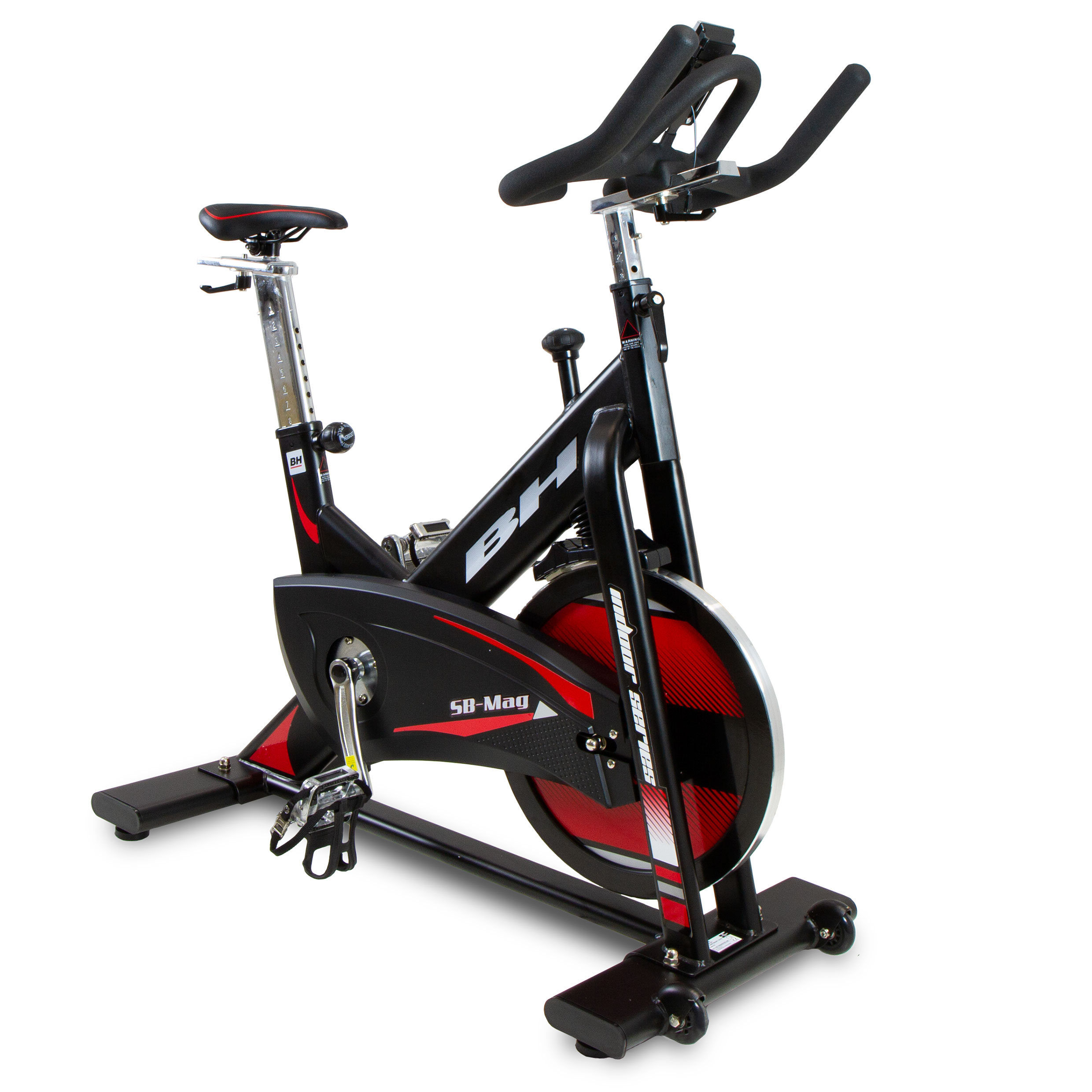 BH Fitness SB3 Magnetic H919N, Stacionárny bicykel, Magnetické, 110 kg, Strieborná, LCD, 640 mm