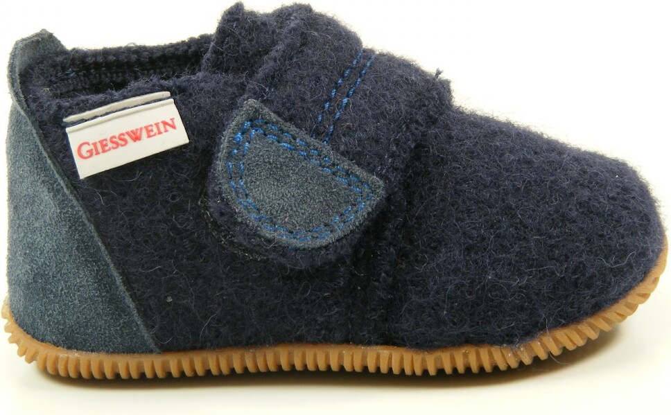 Giesswein 64-10-45200 Oberstaufen Baby Hausschuhe Hüttenschuhe Wolle , Größe:19, Farbe:Blau 64_10_45200