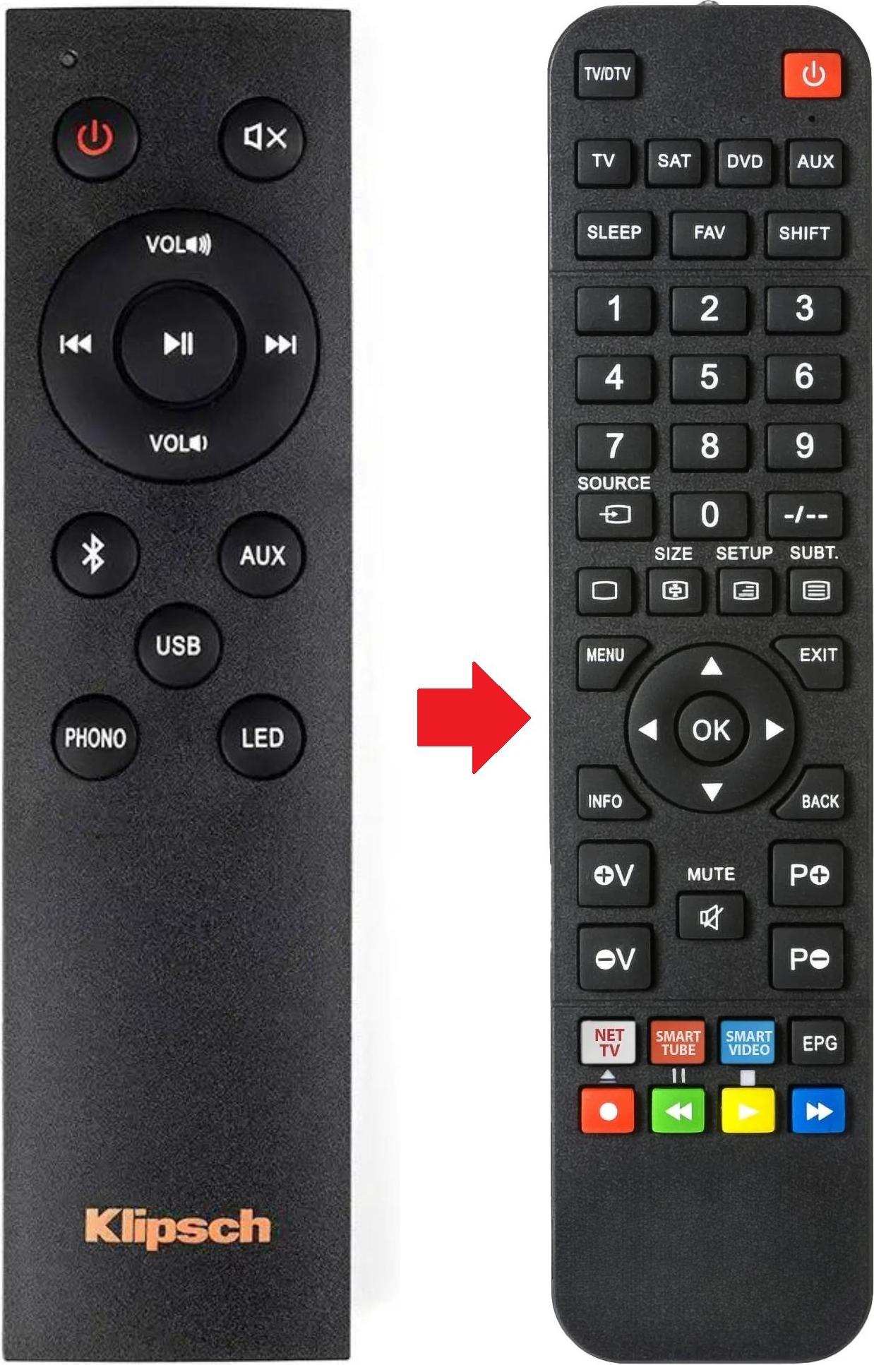 ARKAIA Fernbedienung geeignet für KLIPSCH THETHREE