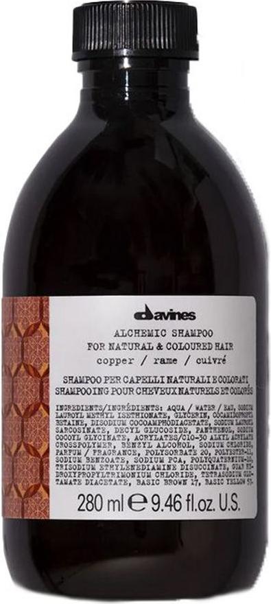 Davines Alchemic Shampoo farbiges Shampoo zum Hervorheben der Haarfarbe Copper 280 ml