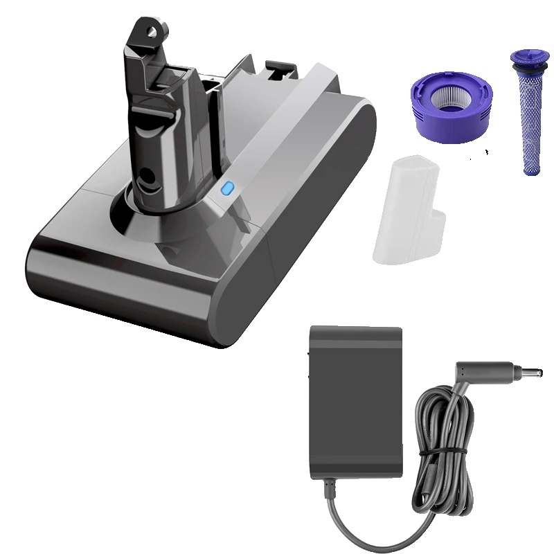 Batéria Dyson V6, kapacita 216 V, kompatibilná s viacerými modelmi Dyson, béžová