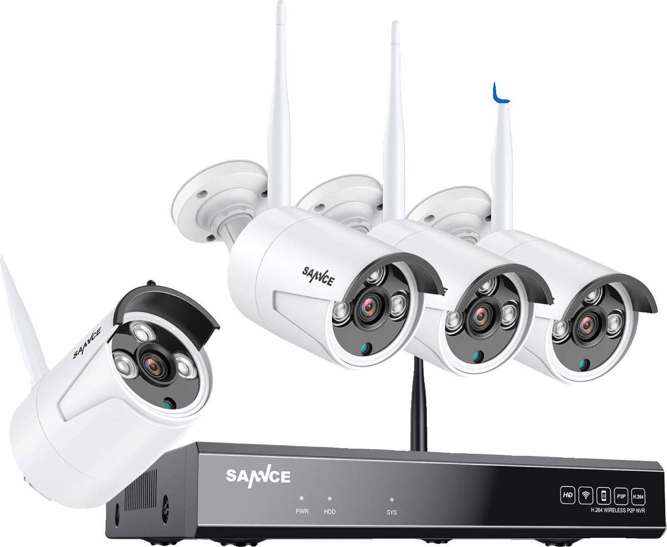 Dohľadová súprava, rozlíšenie 3MP, nočné videnie do 30 metrov, odolnosť voči poveternostným vplyvom IP66, 4STK 0TB