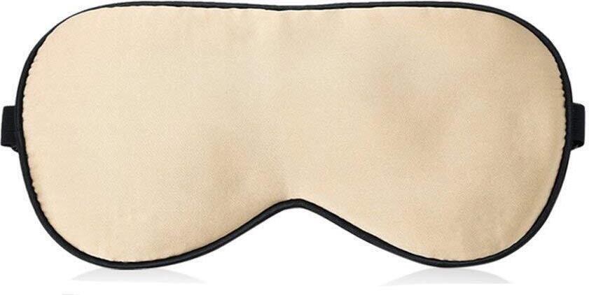 mascherina per dormire in 100% seta naturale, fascia elastica regolabile, super liscia e morbida per dormire