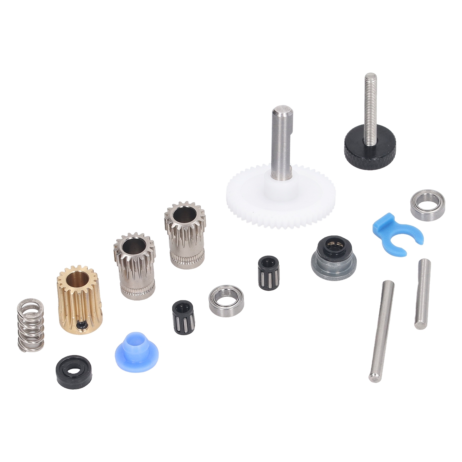 Cocosity Extruder Montage Kit,Dual Gear Extruder Montage,3D Drucker Extruder Zubehör,Double Gear Extruder Teile,Extruder Dual Gear Kit für Voron 2.4,Extruder Hardware Zubehör