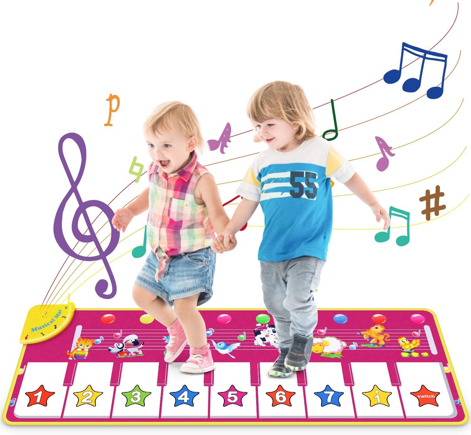 DE Baby Musikmatte Klaviermatte Krabbeldecke Spielmatte Teppich Kindergeschenk 