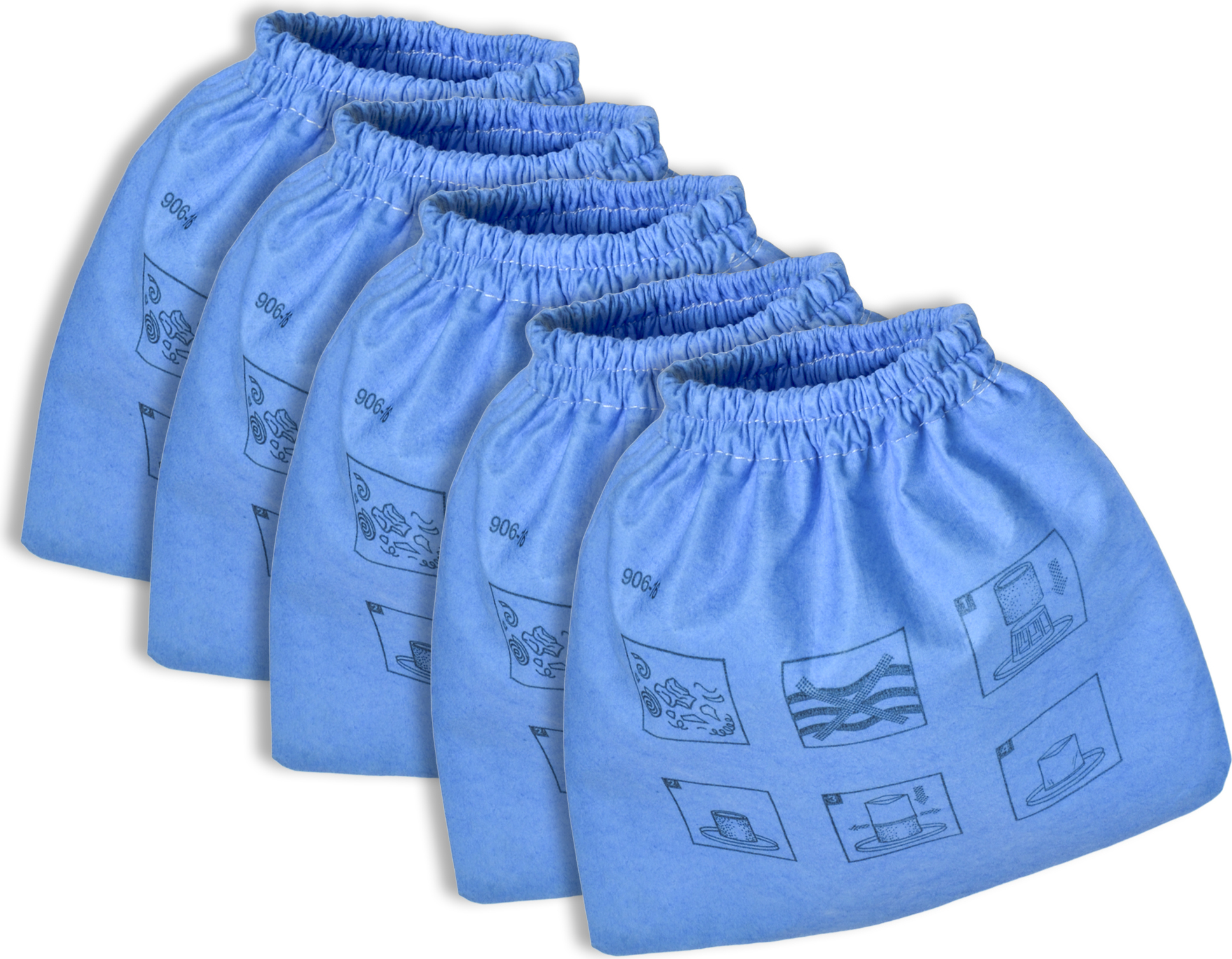 Lot De 5 Filtres Textiles Pour Aspirateur Einhell - Modèles Inox 1400, AS 30 A, HPS-1300
