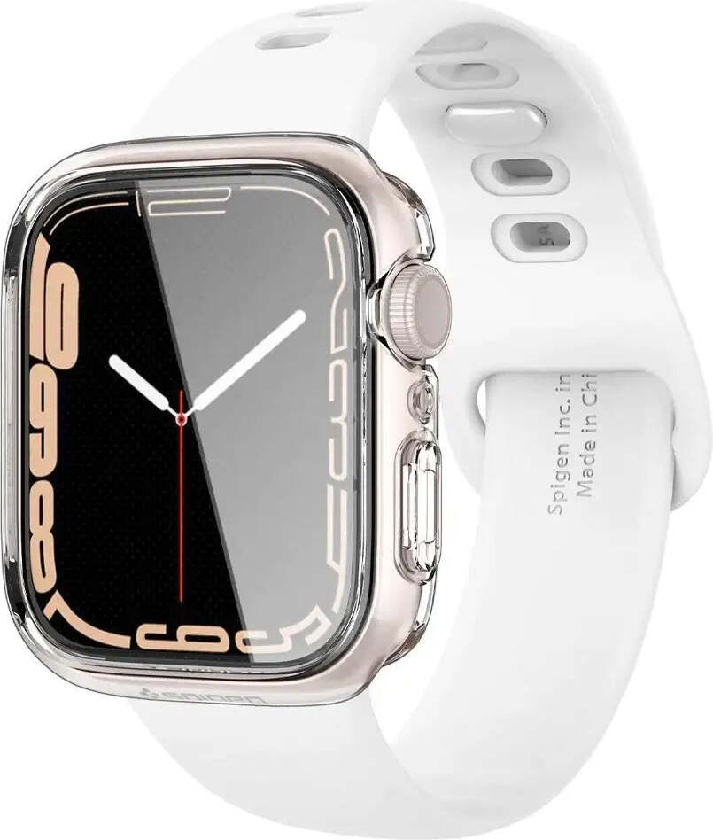 Puzdro Spigen Ultra Hybrid pre Apple Watch 7, 8, 9 (45 mm), priehľadné