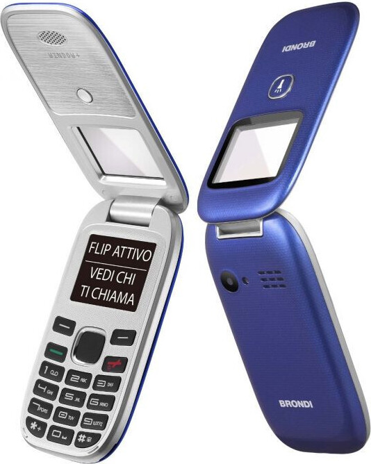 Brondi Window+ Flip Duálny flipový mobilný telefón Telefón s otváraním Clamshell