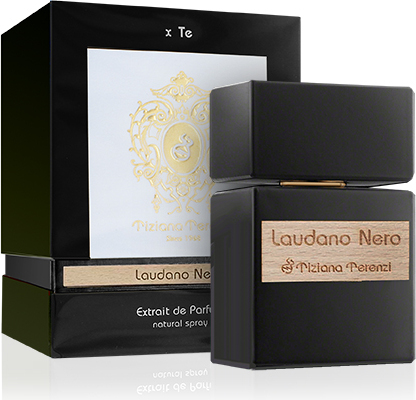 Tiziana Terenzi Laudano Nero, Unisex, 100 ml, Nádoba na jedno použitie, absint, Myrta, rozmarín, Tabak, Absinthe, Cognac, Rosemary, Latakia Tobacco, Myrtle, Black Ambern, cashmeran, Med, Kosatec, Laurel, Ruže, rozmarín, Santalové drevo