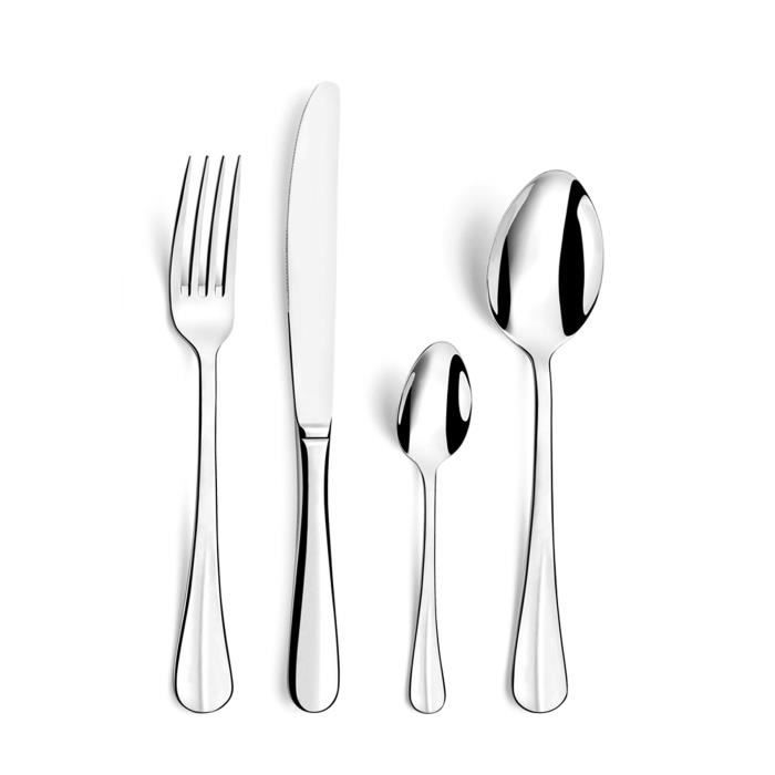 AMEFA Set mit 24 Bestecksorten Baguette Edelstahl