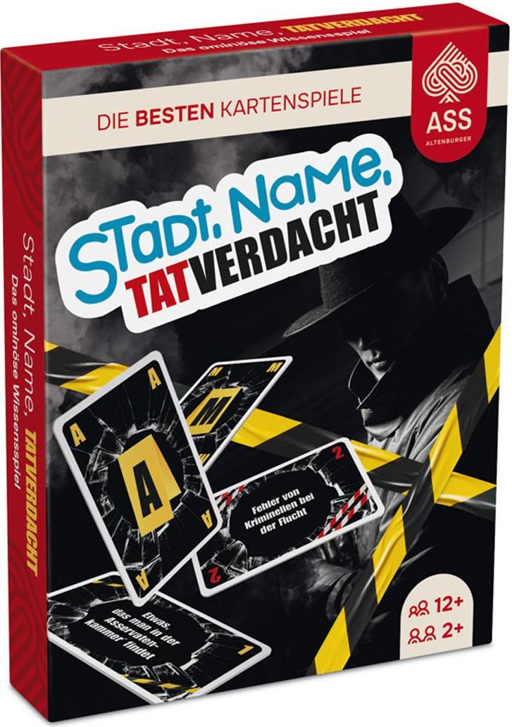 ASS Spielkartenfabrik Stadt, Name, Tatverdacht - Crime Spiel für 2-4 Spieler, ab 7 Jahre (Krimispiel)