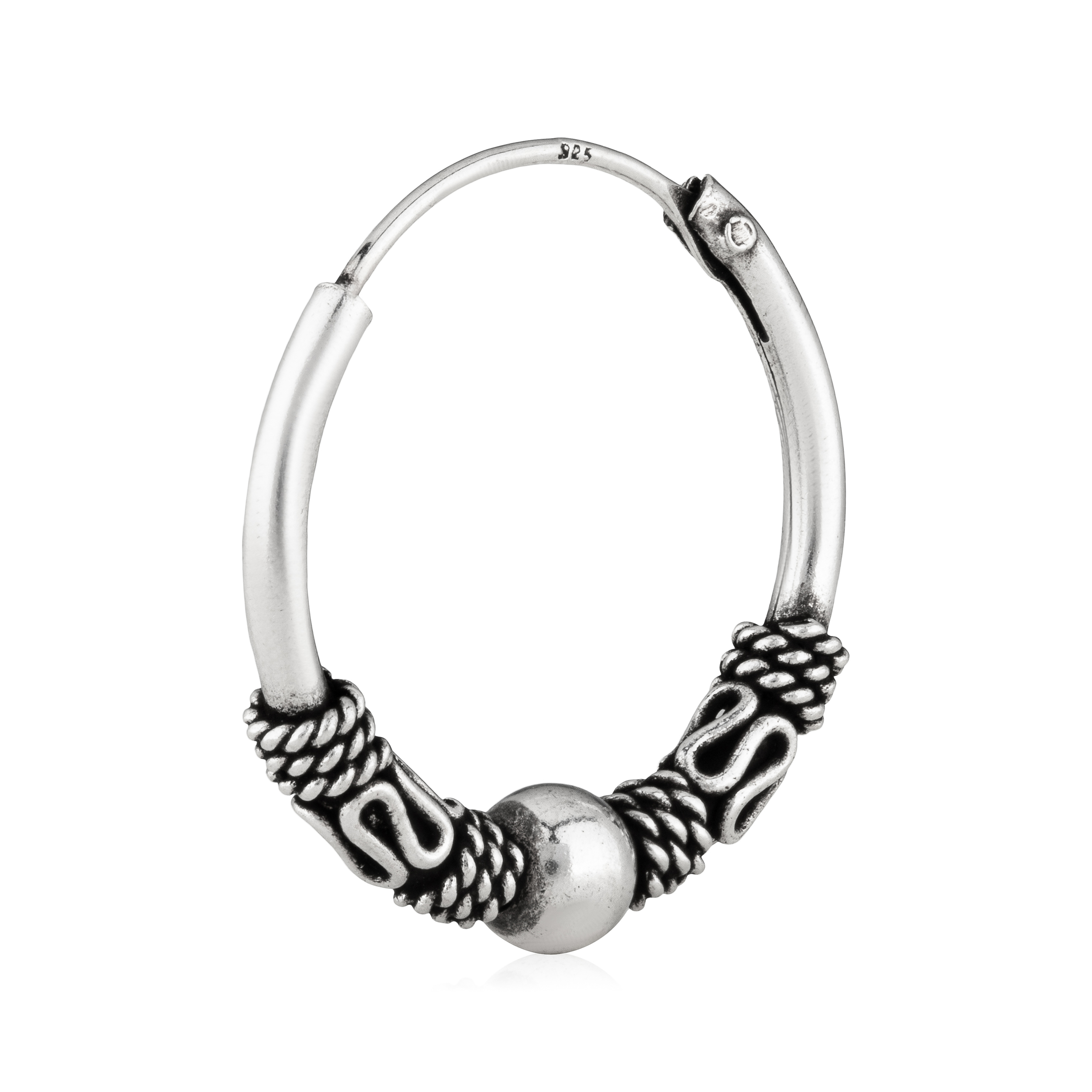 NKlaus Einzel Wikinger Creole 18,7mm Silber Kaufland.de