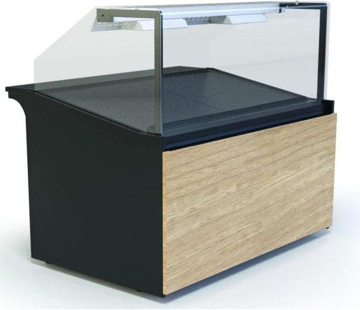 KBS Wärmetheke Bäckereiverkaufstheke 930x985x1200 mm gerader Glasaufbau 230 V