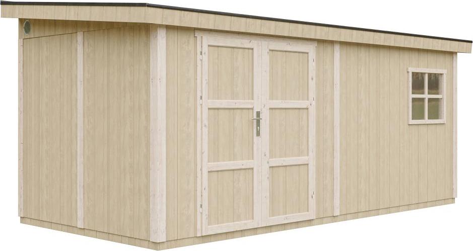 Gartenhaus 11,47 m² - H231x248x530 cm – Timbela M940