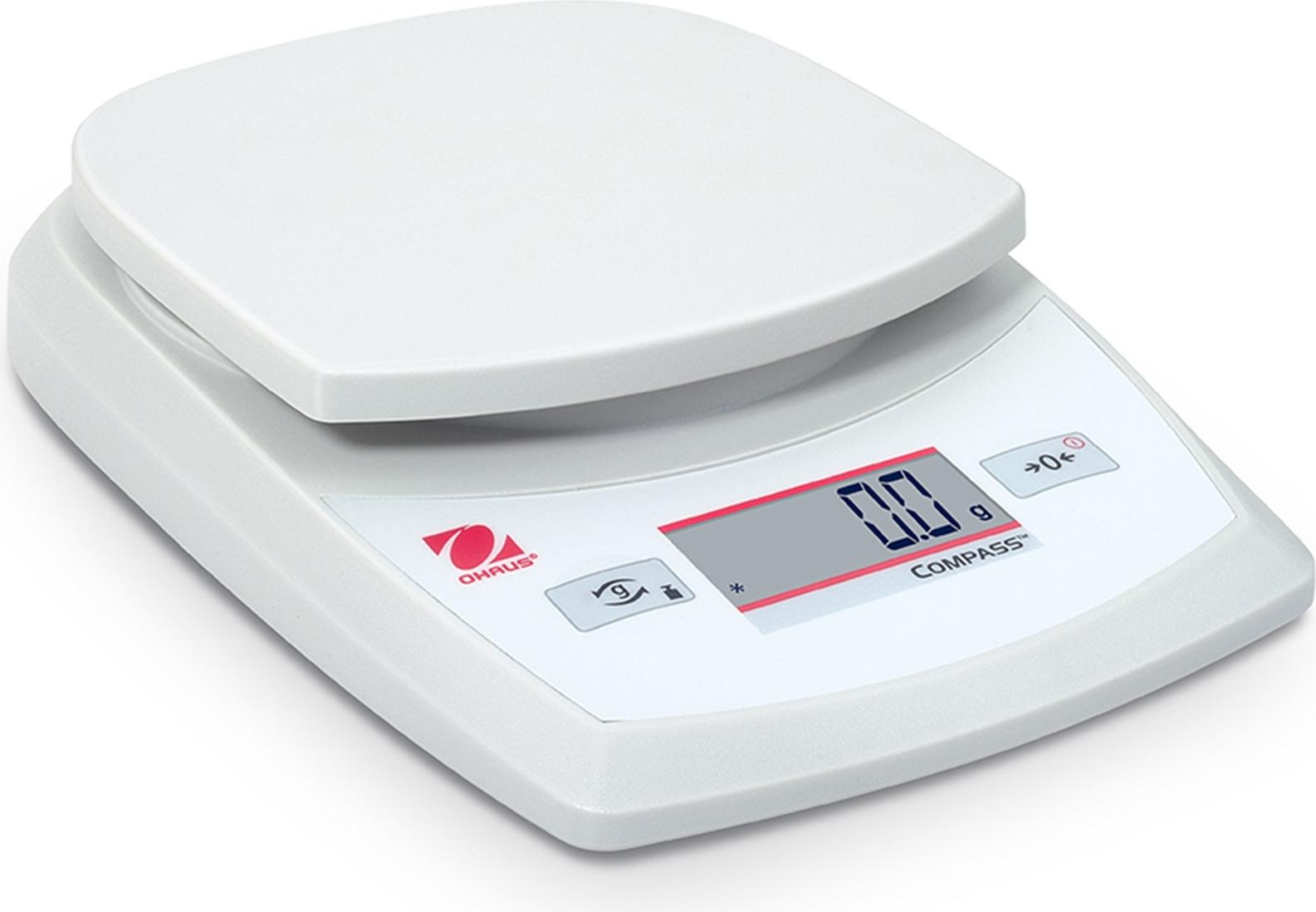 OHAUS CR2200-EU Kompass CR tragbare Waage, 2200 g de Kapazität, Ablesbarkeit de 1 g