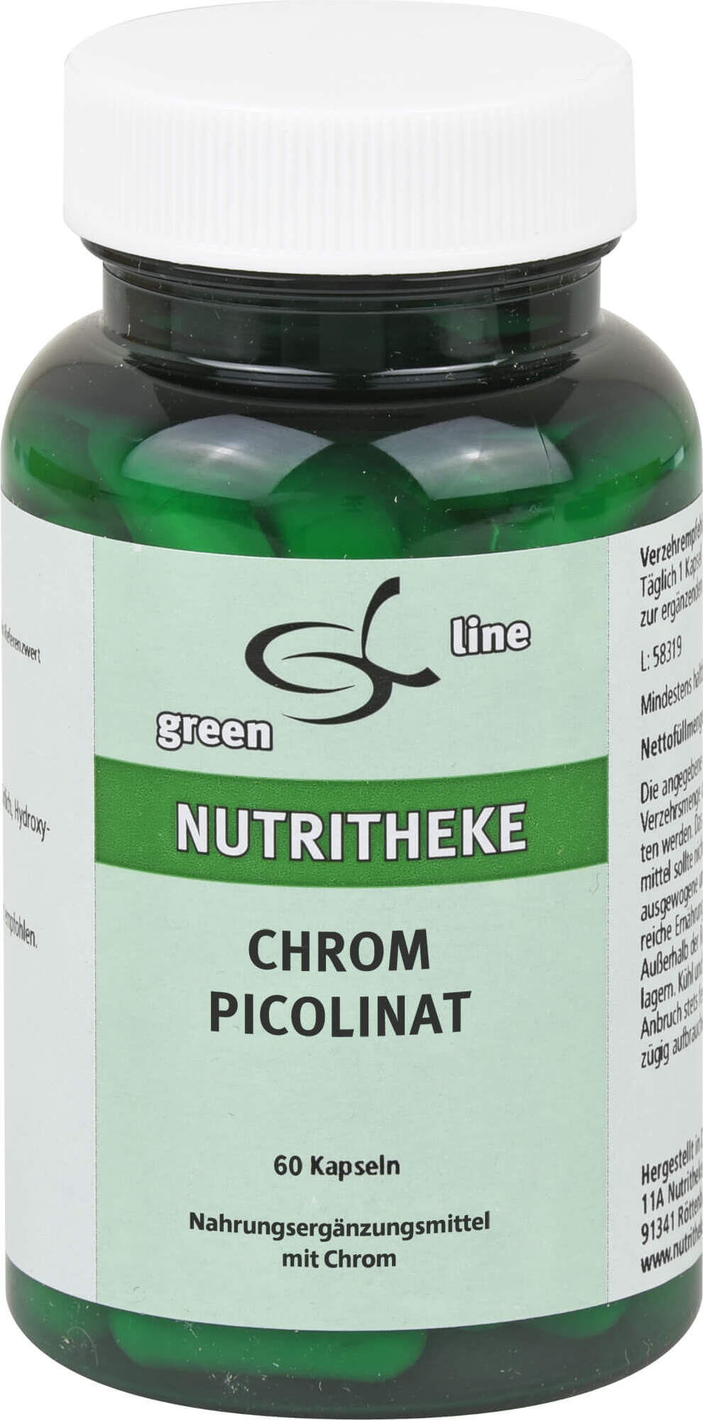 11 A Nutritheke GmbH Chrom 200 Picolinat, 60 St KAP 11231228