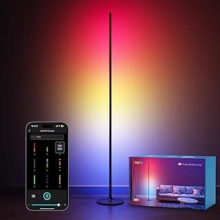 Akhan Lepro AI Smart Stehlampe Wohnzimmer OE1, Stehlampe Dimmbar, Sprachsteuerung/Musik Sync/DIY, Personalisierter KI-Lichtdesigner, Kompatibel mit Alexa/Google, 16 Millionen Farben 174880033