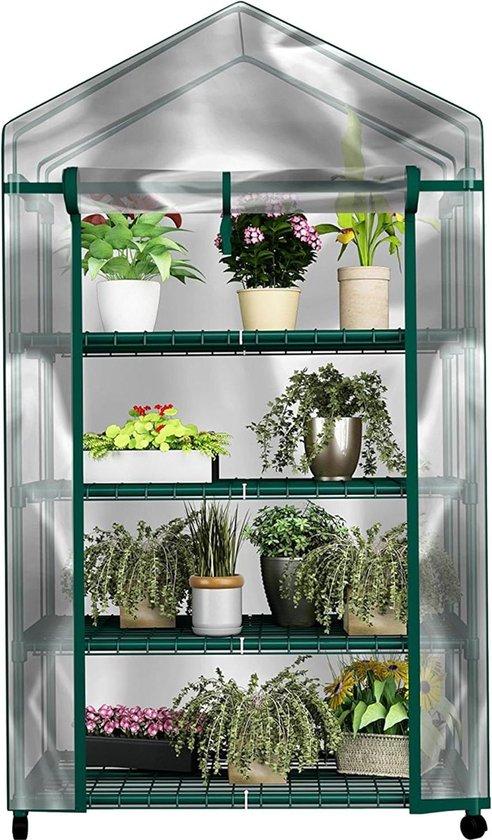 OEM 4-Tierer Draagbarer Planken Kweekrack für Pflanzen, Saailinge, Kräuter oder Blumen, für jeden Zeitabschnitt des Jahres, für Indoor und Outdoor. 2026