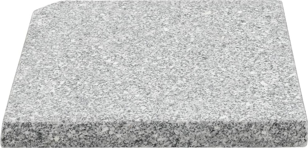 vidaXL Hochwertigen Möbel Sonnenschirmständer - Grau Sonnenschirm-Gewichtsplatte Granit 25 kg Quadratisch Grau NEU9233955 CL0000045630-VDCL-260106-NEW-CL-3566