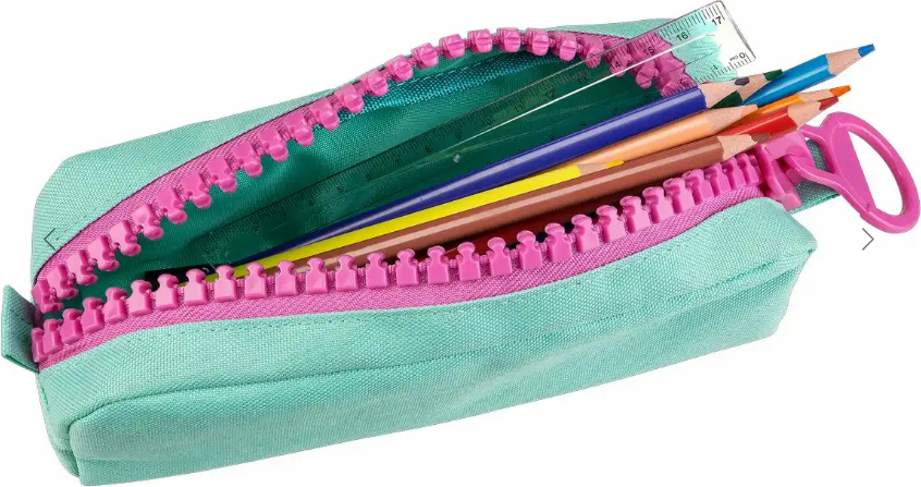 Idena Schlamperrolle Riesenzipper türkis/magenta