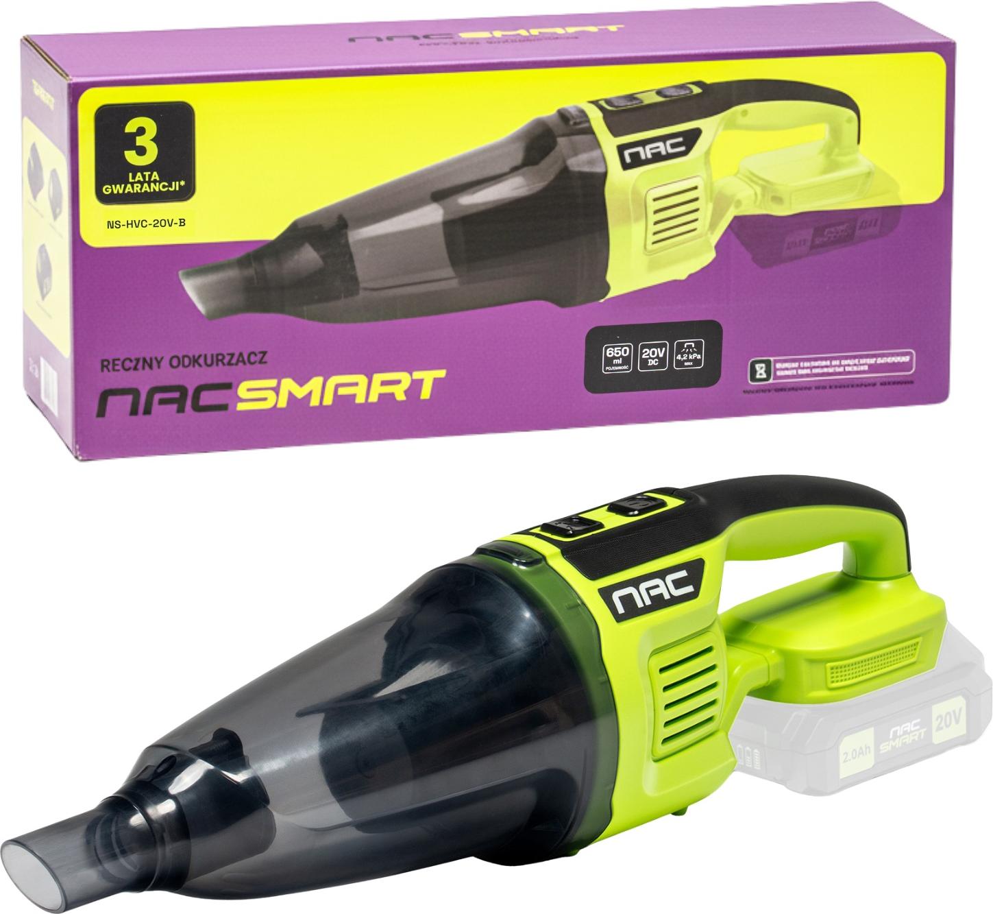 Handstaubsauger mit Akku NAC SMART NS-HVC-20V-B Gehäuse ohne Akku