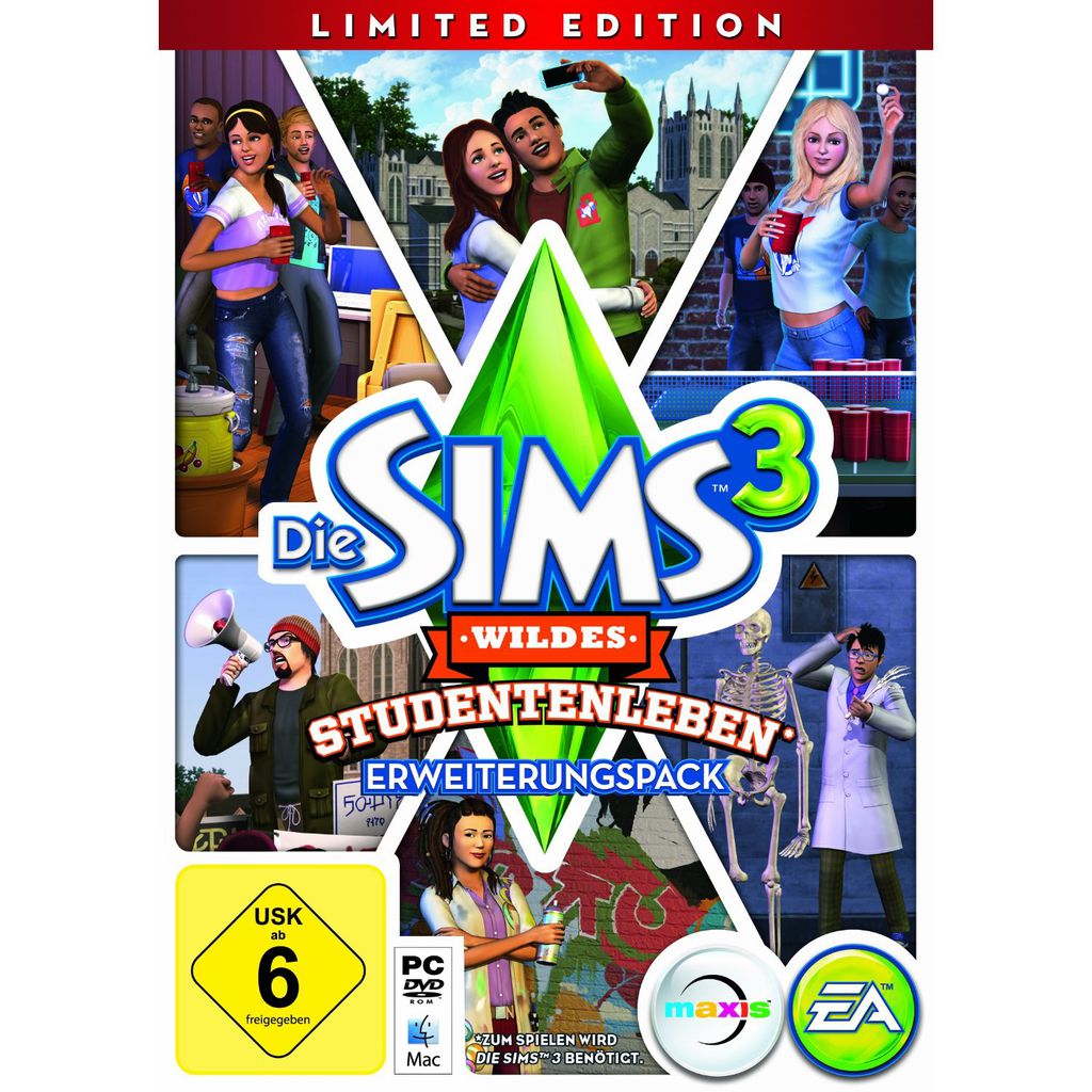 Electronic Arts Die Sims 3 - Wildes Studentenleben Lim. Ed. (Add MXD09210281*