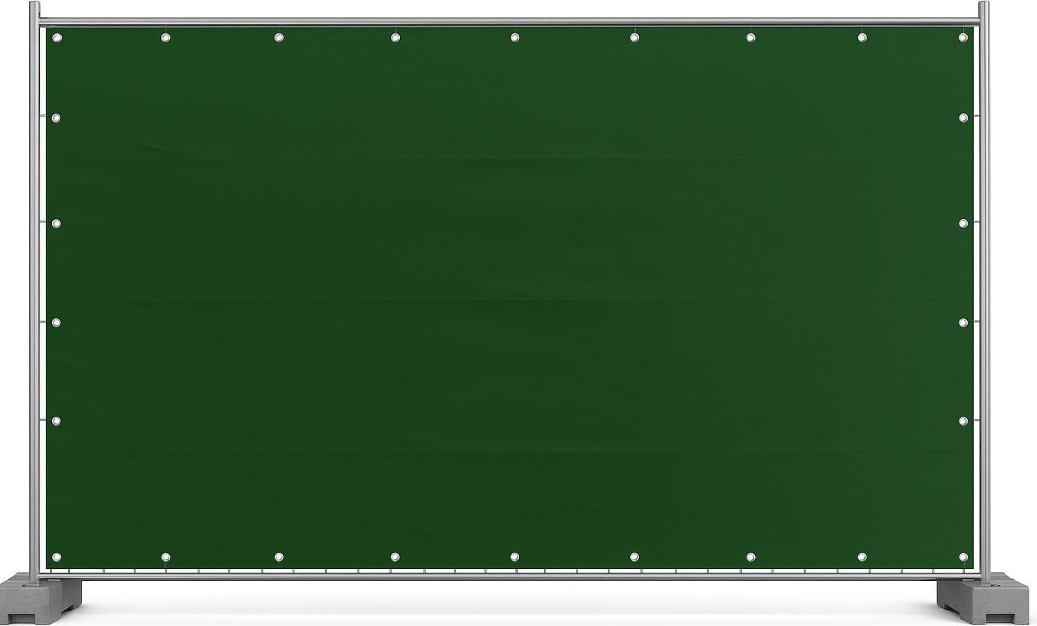 EraGreen Bauzaunplane Sichtschutz-Plane PE-Gewebe mit Ösen Abdeckplane grün 1,76 x 3,41 m