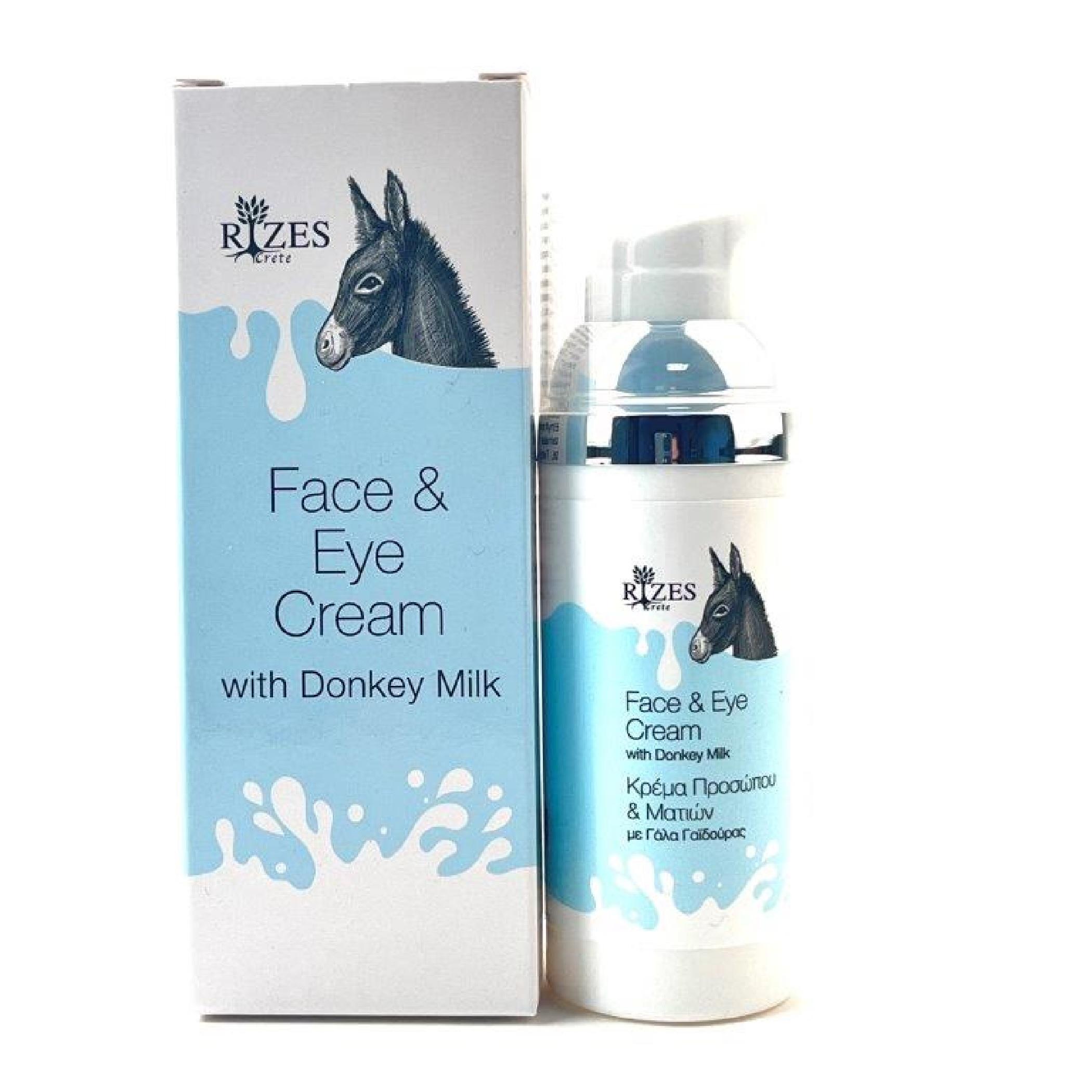 Rizes Crete Gesichts- und Augencreme mit Eselsmilch, 50 ml