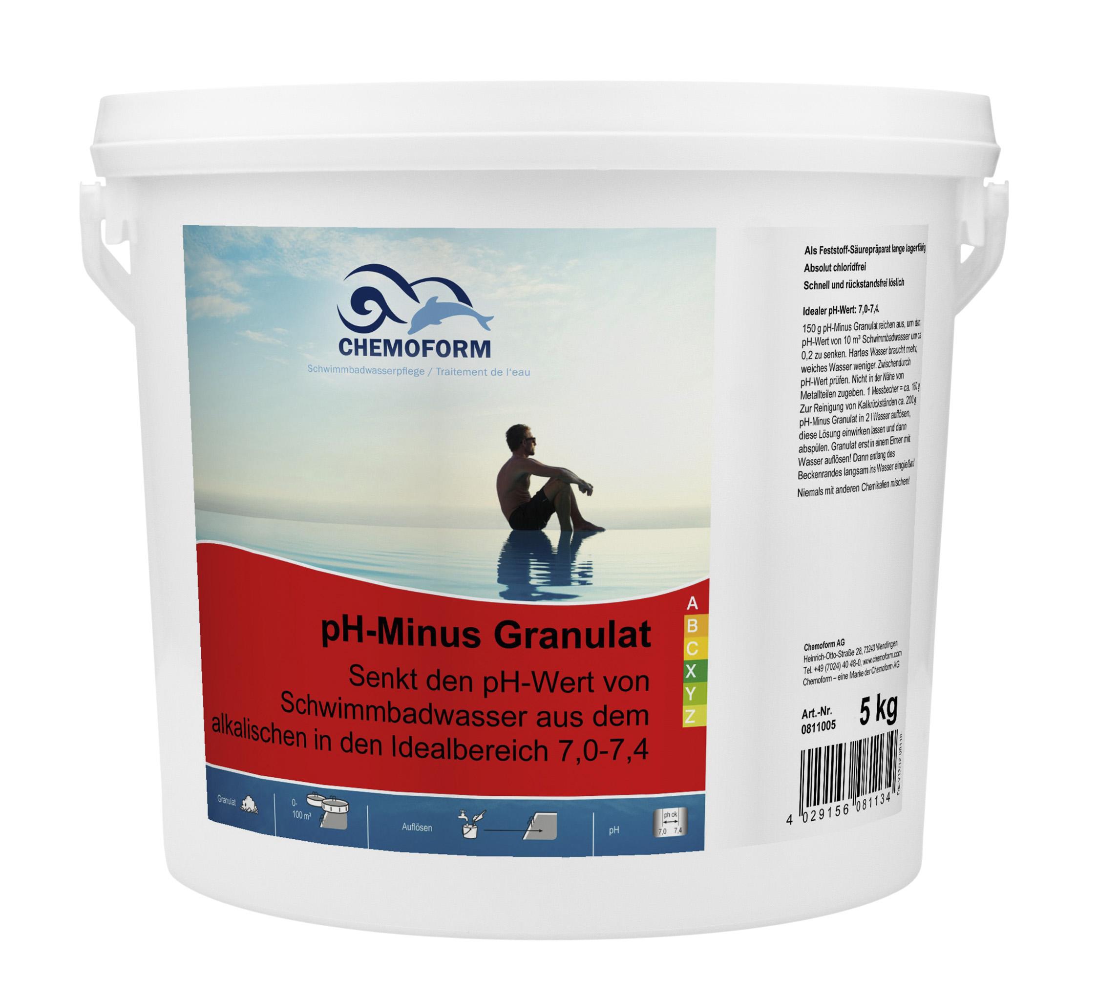 10 Kg Chemoform Chemoform pH Minus Senker Granulat
