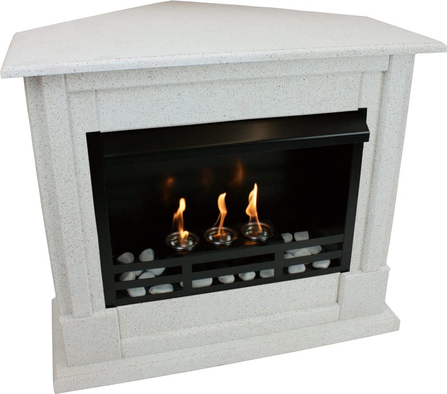 Krb na gél Krb na etanol Rohový krb Rafael Premium - Svetlá žula