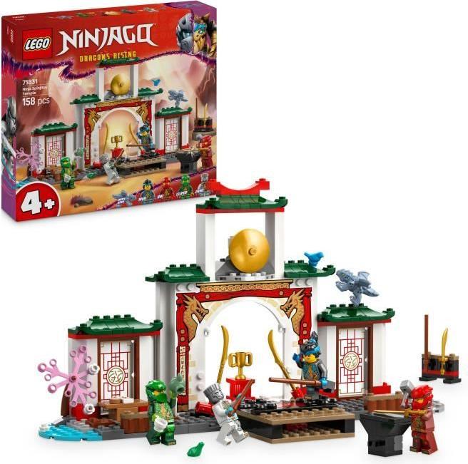 LEGO NINJAGO Chrám Spinjitzu, Ninja hračka drak, 4 minifigúrky, stavebnice pre deti od 4 rokov