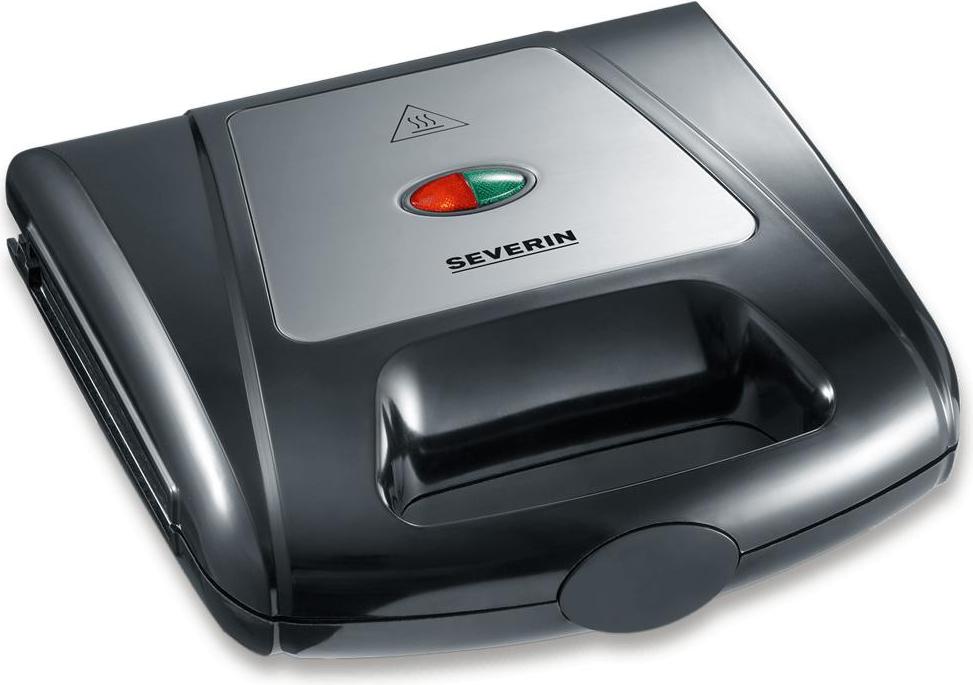 SEVERIN Sandwich-Toaster SA 2968 aus Edelstahl, gebürstetschwarzsilber Sandwichmaker Toaster Sandwichtoaster Paninitoaster Sandwichmaker Xxl 10002968000