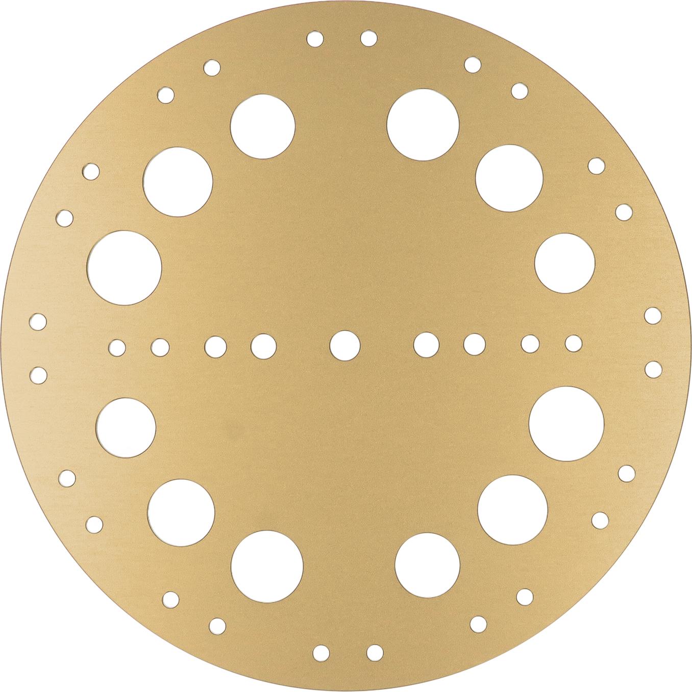 Gistuch Freediving Bottom Platte Meerwasserbeständiges Aluminiumlegierung Tauchausrüstung für Tiefsee -Tauchumwelt Gold