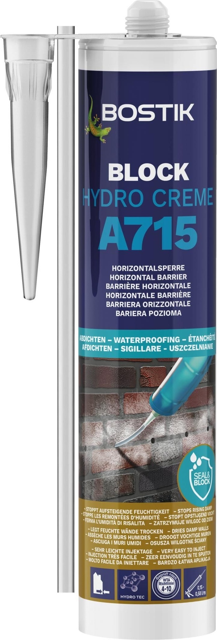 Bostik Block A715 Hydro Creme Injektcreme 290ml Kartusche Horizontalsperre 30621382