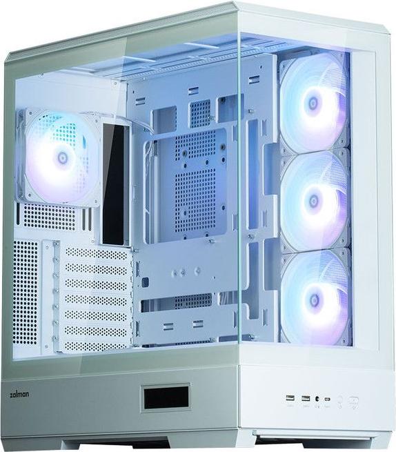 PC-Gehäuse - ZALMAN - P50 DS - Mid-Tower - ATX - Weiß - 4 A-RGB-Lüfter - USB-C Image