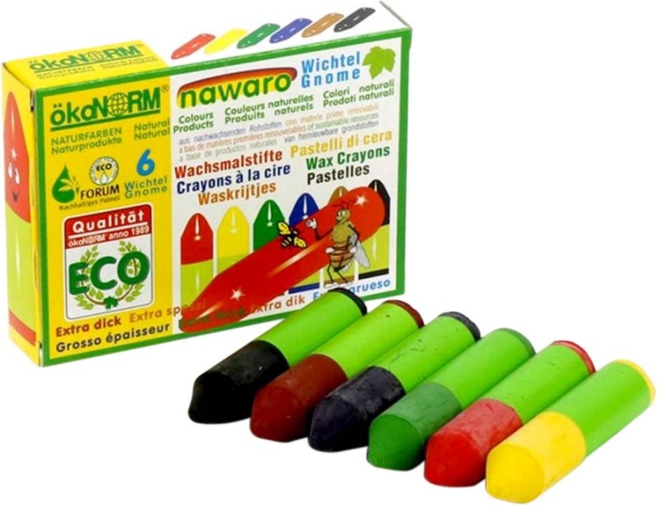 ökoNORM Wachsmalstifte - Wichtel 6 Farben 13.52069