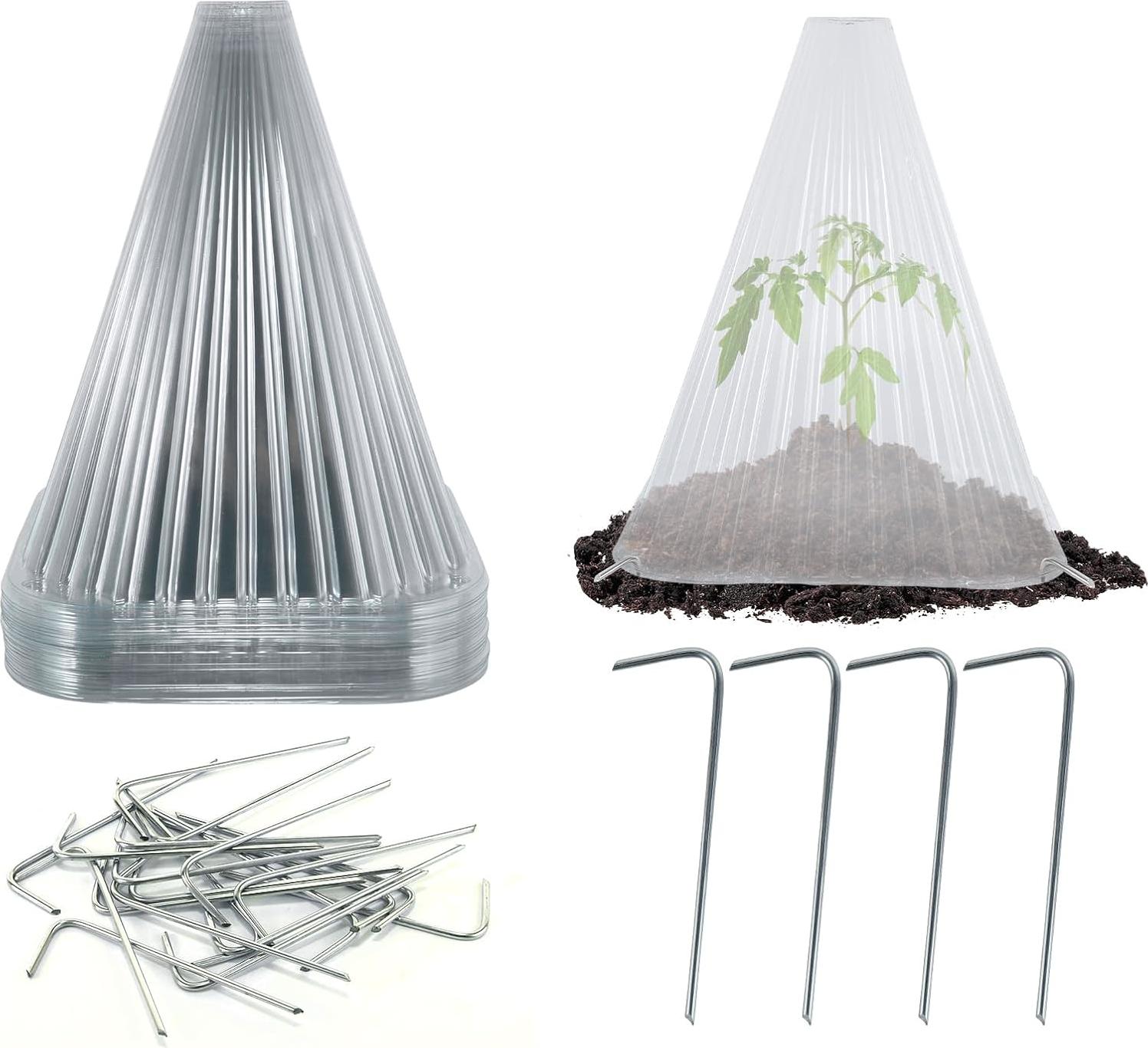 Markenlos 20 Stück Anzucht-Hauben für Baby-Pflanzen-Transplantationen