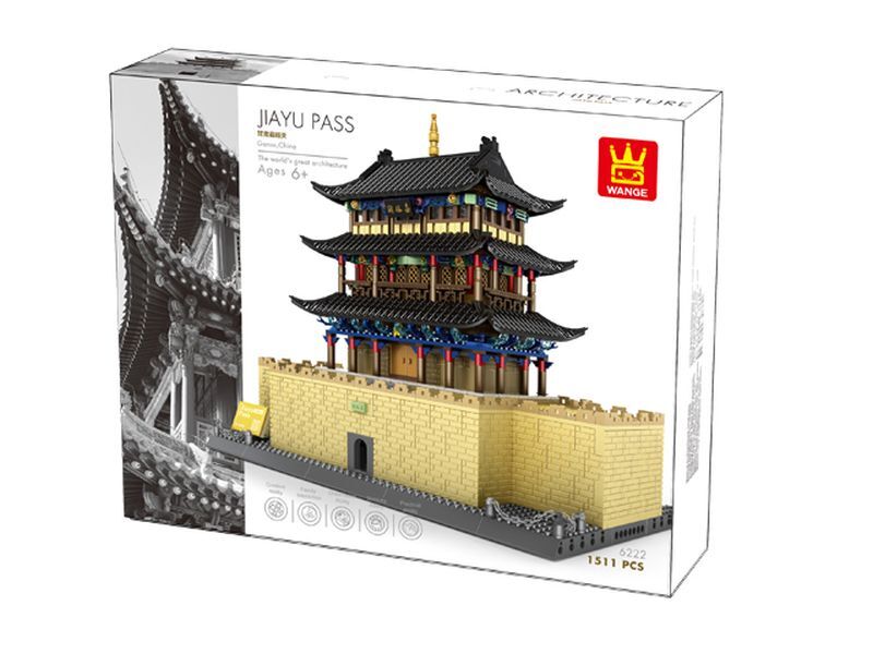WANGE Klemmbaustein-Set Jiayu Pass Gansu, Modellburg, 1511 Teile BH6222