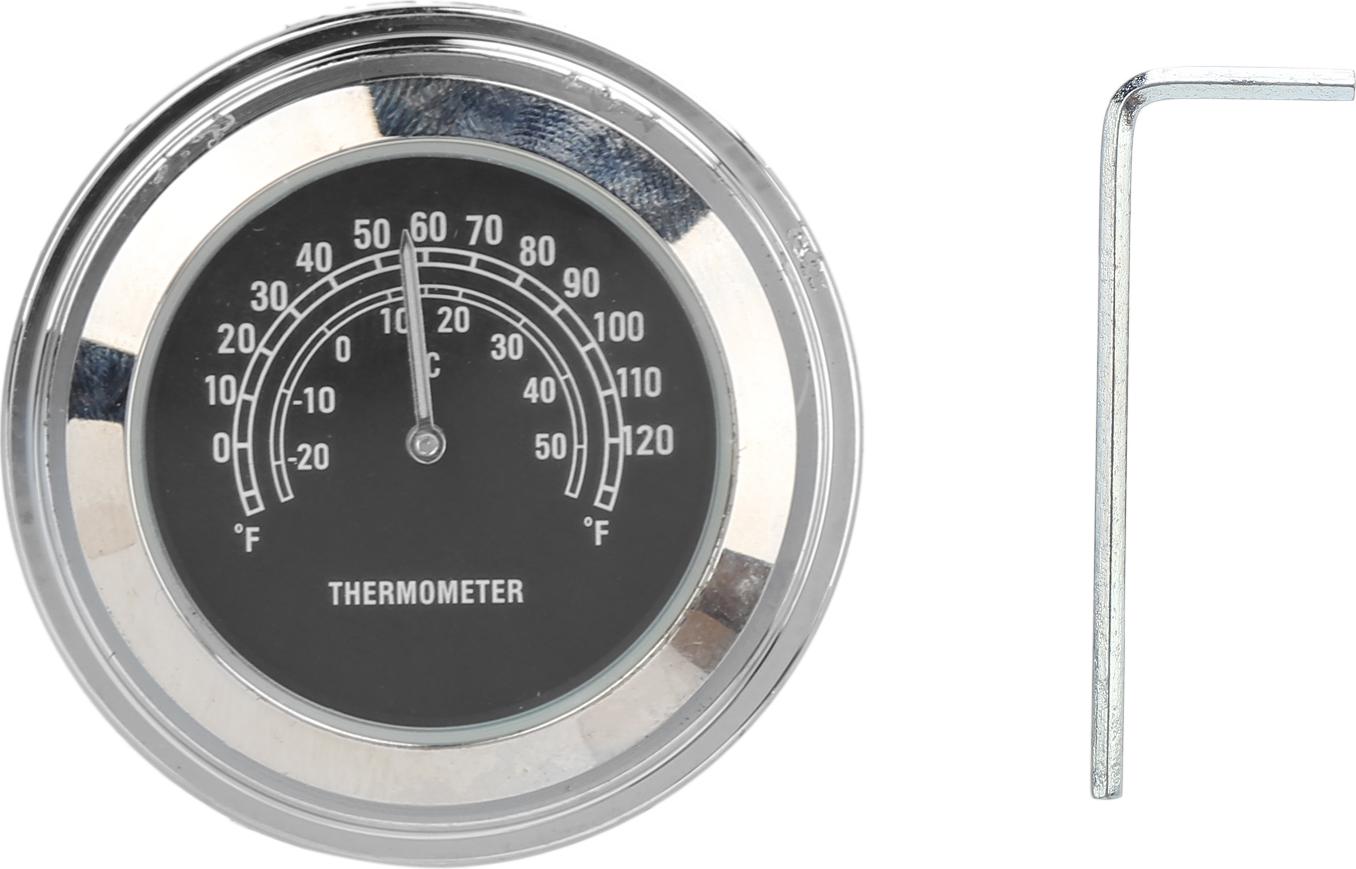 Gistuch 22-25 mm Motorrad-Lenker-Thermometer, Uhr, Motorrad-Temperaturanzeige, Zubehör, Schwarz