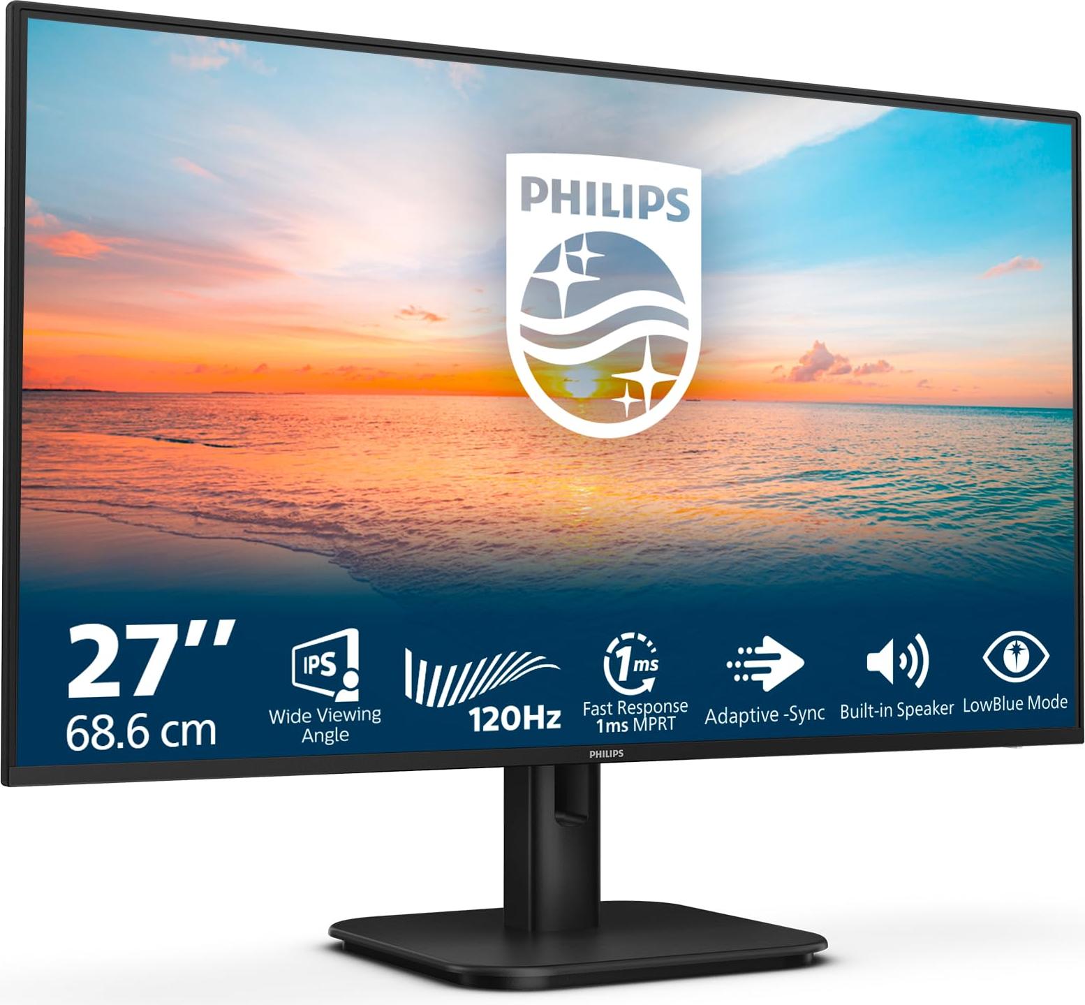 Philips 1000 series 27E2N1110/00, 68,6 cm (27"), 1920 x 1080 px, Full HD, LCD, 4 ms, Čierna