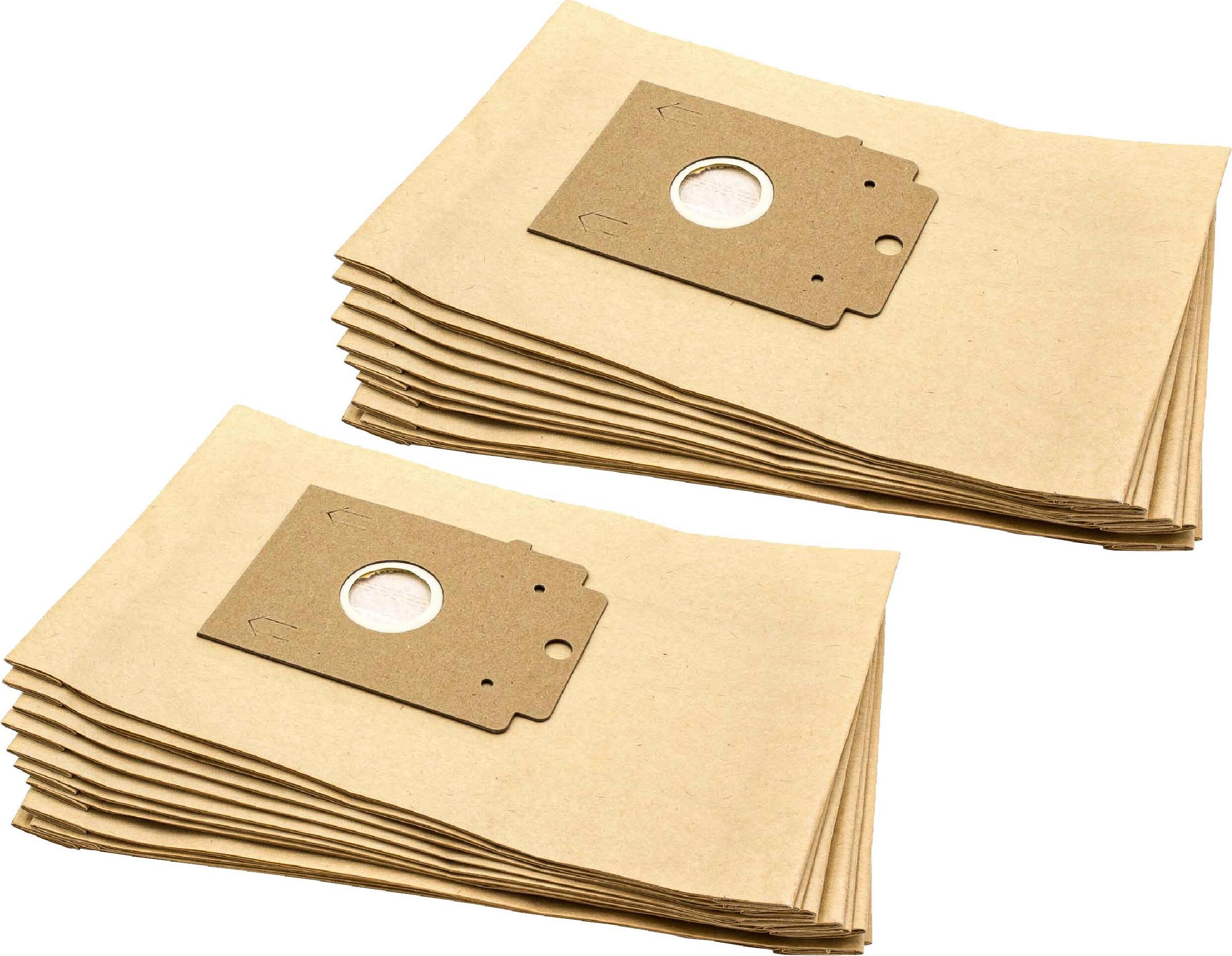 vhbw 20x Staubbeutel kompatibel mit Bosch BSG 1000 - 1999 Arriva, 1400 Arriva, 1500 Arriva, 1511 Arriva, 01 Staubsauger - 29cm x 18cm Sandfarben