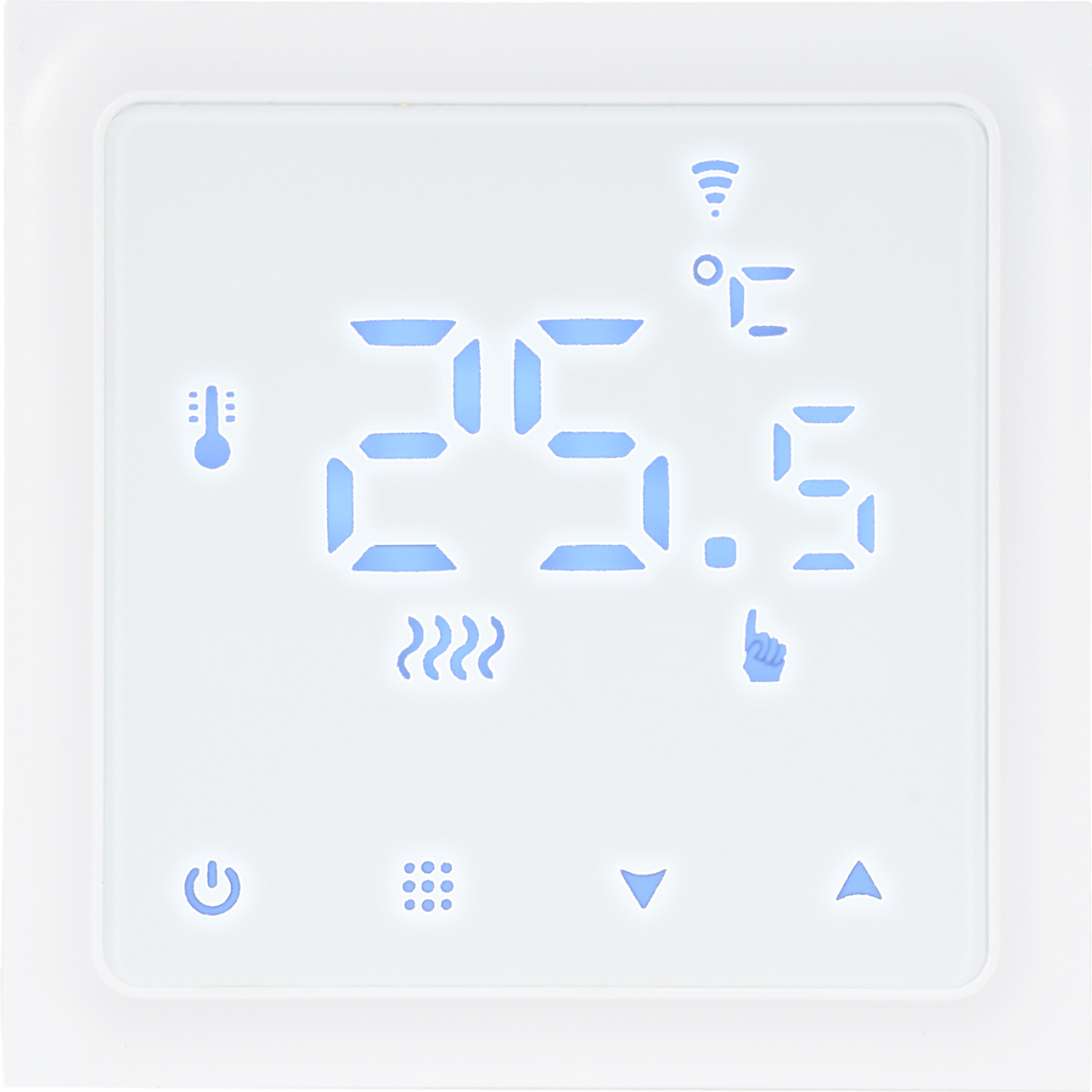 HY610-WIFI Inteligentný termostat vykurovania, digitálny regulátor teploty, ovládanie cez mobilný telefón APP, dotykový LCD displej, týždenný programovateľný termostat, nemrznúci pre domácnosť, školu, kanceláriu, hotel, inteligentné ovládanie RM APP