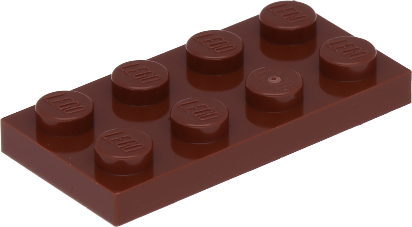 Lego® 50 ks 3020 Dosky Dosky 2x4 časť Basic 50 červenohnedá