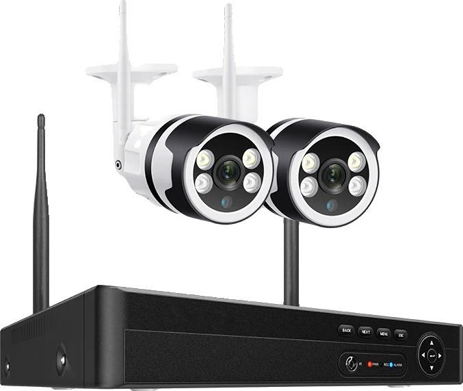 Bezpečnostný kamerový systém WiFi, 8CH s možnosťami 3MP/5MP, detekcia ľudí a obojsmerný zvuk, 8CH a 2 ks 5MP kamery, 3T (vonkajšie športy)