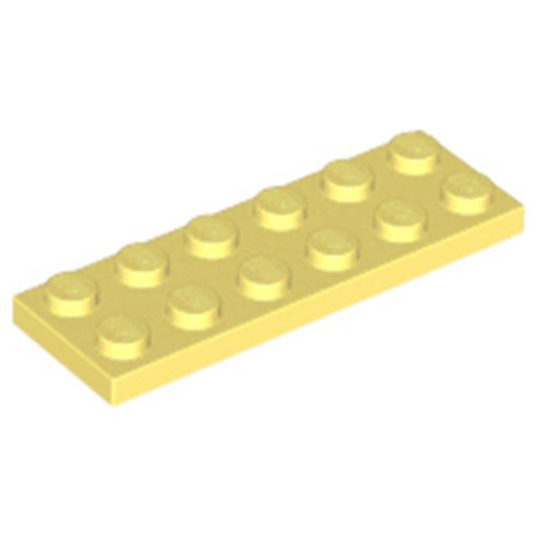 Lego® 2x6 doska 3795 - 1 kus Svetlá svetložltá